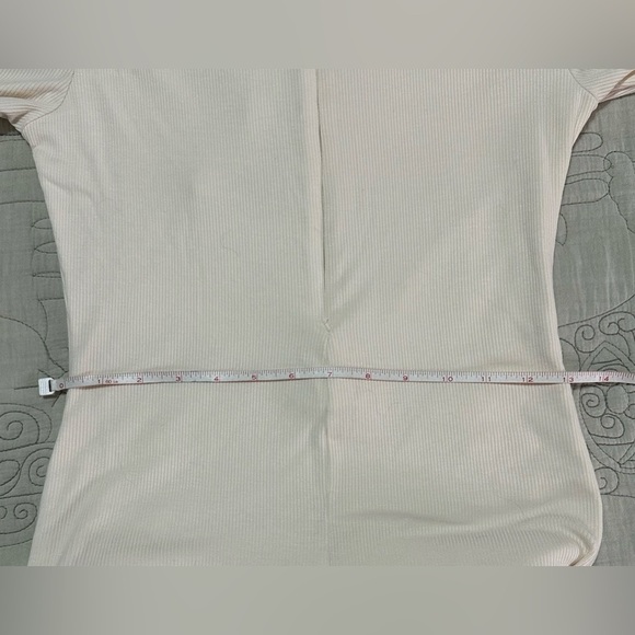 NWT The Line by K Candela Dress S Vanilla Cream Stretch Rib Rayon Lined Maxi - Picture 8 of 10